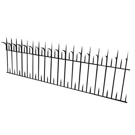 รั้วเหล็กสำเร็จรูป SPIKE 1003 0.6X2 ม. สีดำ