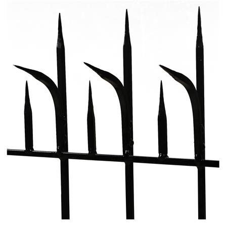 รั้วเหล็กสำเร็จรูป SPIKE 1003 0.6X2 ม. สีดำ_2