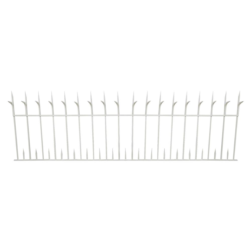 รั้วเหล็กสำเร็จรูป SPIKE 1002 0.6X2 ม. สีขาว