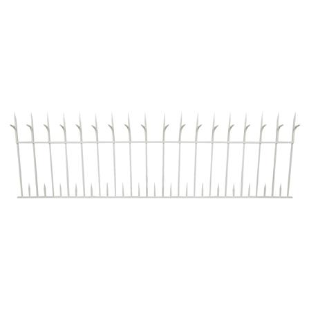 รั้วเหล็กสำเร็จรูป SPIKE 1002 0.6X2 ม. สีขาว_0