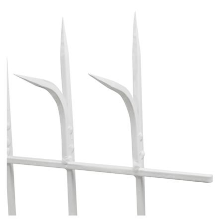 รั้วเหล็กสำเร็จรูป SPIKE 1002 0.6X2 ม. สีขาว_1