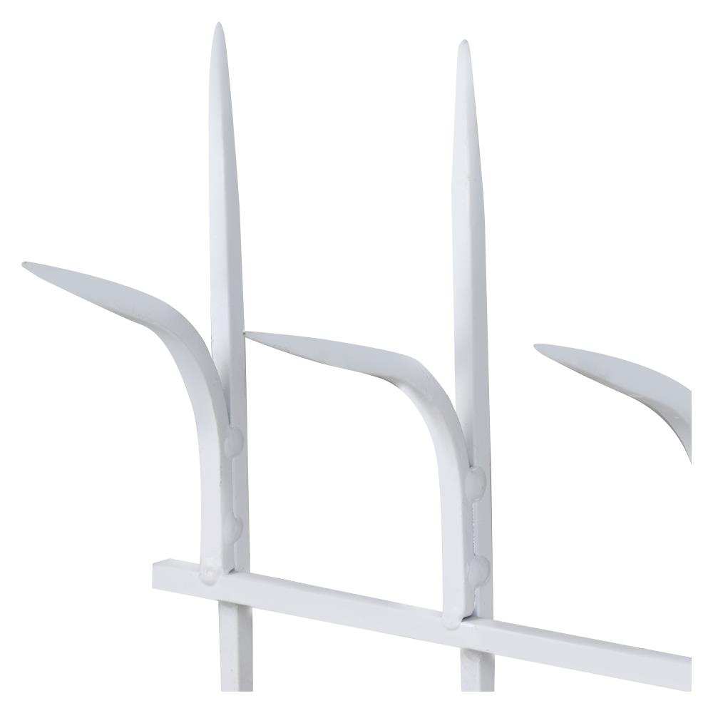 รั้วเหล็กแหลมสำเร็จรูป SPIKE 1001 0.6X1 ม. สีขาว
