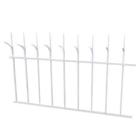 รั้วเหล็กแหลมสำเร็จรูป SPIKE 1001 0.6X1 ม. สีขาว_1