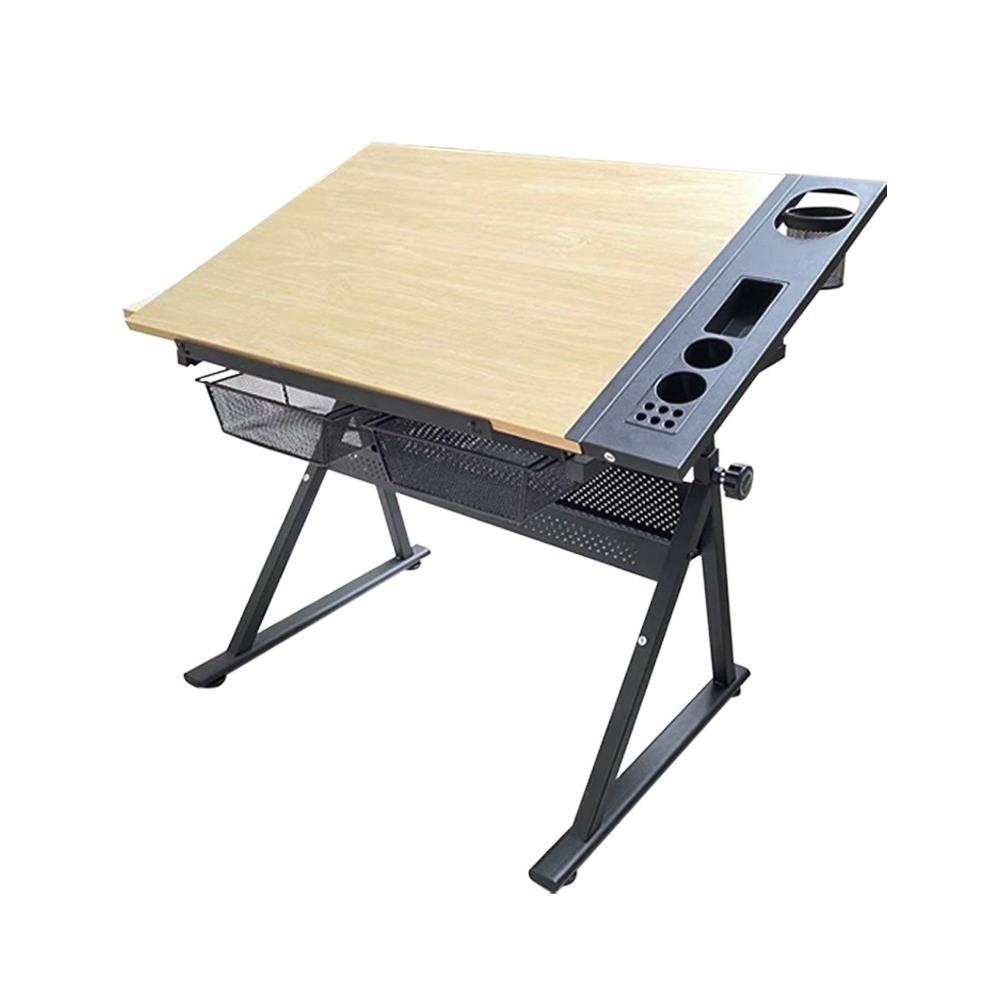 D.I.Y. โต๊ะเขียนแบบ DESKSPACE W90 DESKS-DESK1 สีน้ำตาล/ดำ