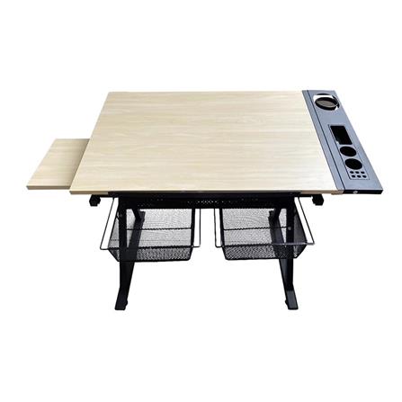 D.I.Y. โต๊ะเขียนแบบ DESKSPACE W90 DESKS-DESK1 สีน้ำตาล/ดำ_3