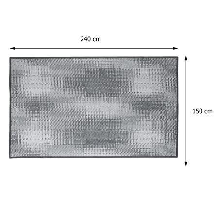 เสื่ออเนกประสงค์ MAT-ER COOL PATTA MONOCHROME 150X240 ซม. สีเทา/ขาว_6