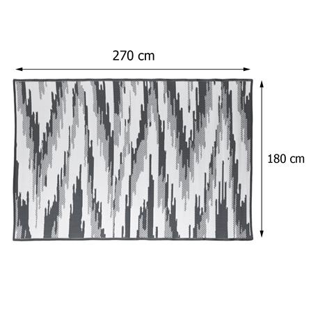 เสื่ออเนกประสงค์ MAT-ER COOL TARA 180X270 ซม. สีขาว/ดำ_5