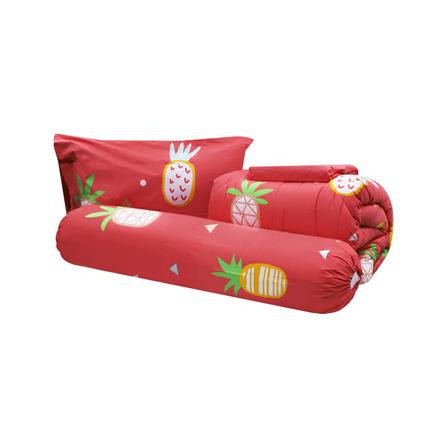 ชุดผ้าปูที่นอน 3.5 ฟุต 4 ชิ้น ME LIVING PINEAPPLE ORANGE_1