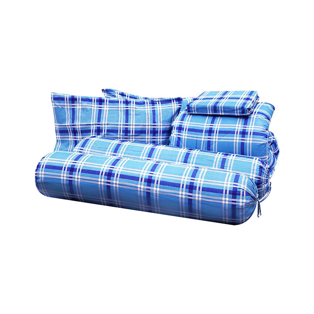 ชุดผ้าปูที่นอน 5 ฟุต 6 ชิ้น ME LIVING SCOTT BLUE