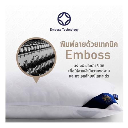 หมอนหนุน ไมโครไฟเบอร์ LOTUS MICRODOWNIA SOFT 20x30 นิ้ว สีขาว_5