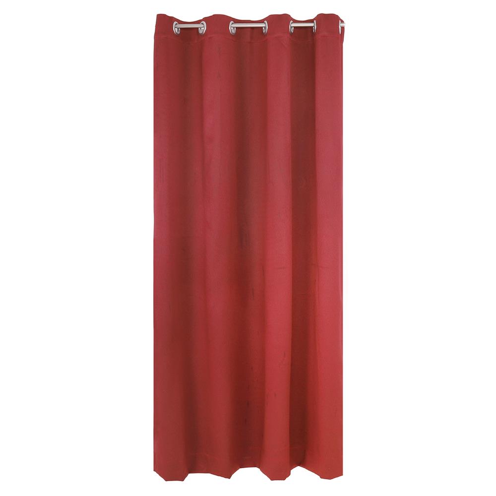 ผ้าม่าน EYELET HOME LIVING STYLE WAFFLE UV 140X220 ซม. สีแดง