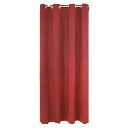 ผ้าม่าน EYELET HOME LIVING STYLE WAFFLE UV 140X220 ซม. สีแดง_0