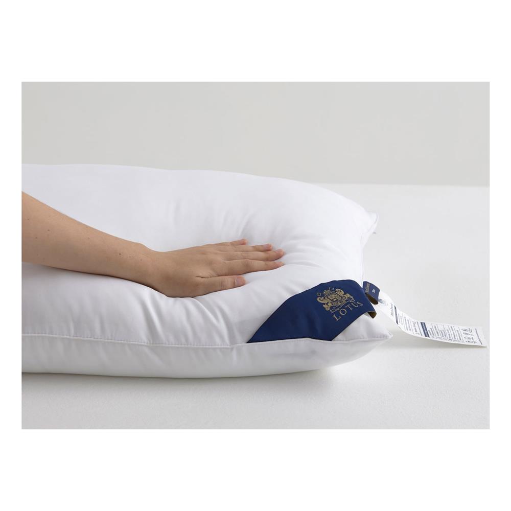 หมอนหนุน ไมโครไฟเบอร์ LOTUS MICRODOWNIA FIRM 20x30 นิ้ว สีขาว