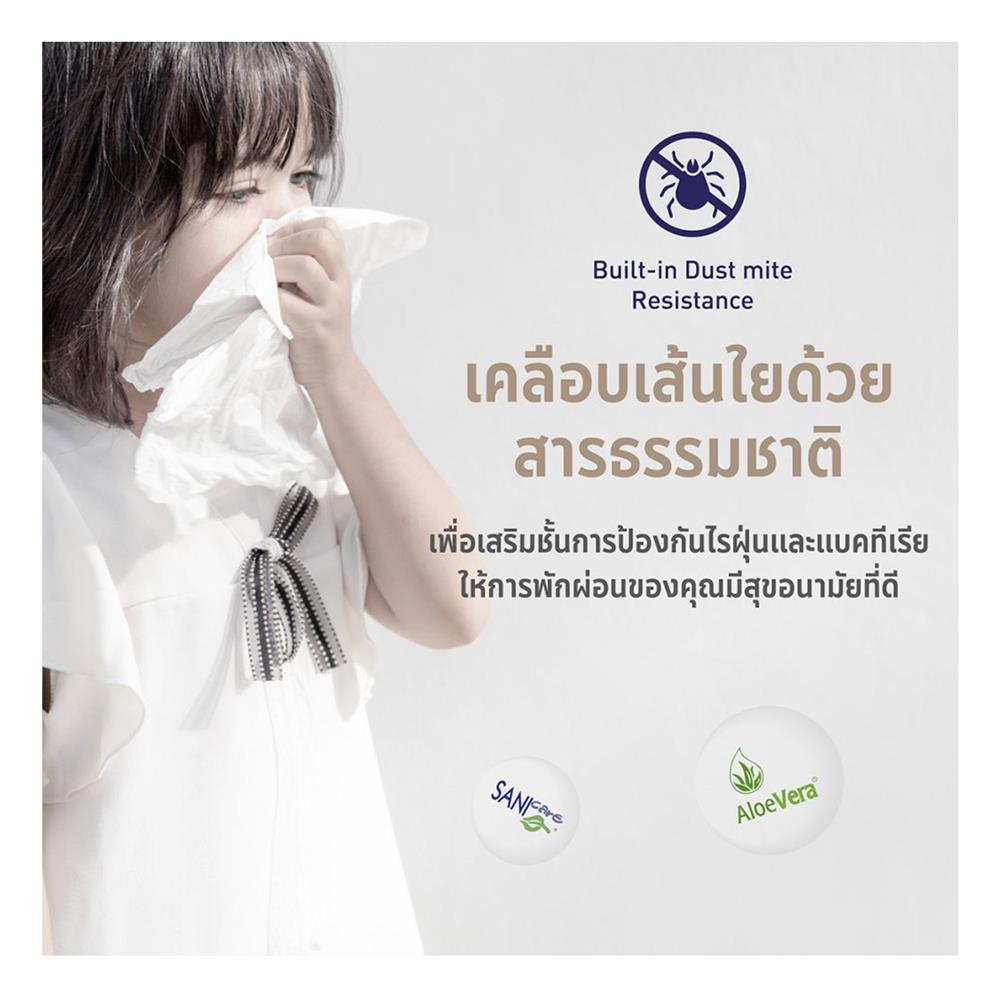 หมอนหนุน ไมโครไฟเบอร์ LOTUS MICRODOWNIA FIRM 20x30 นิ้ว สีขาว