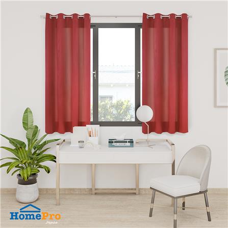 ผ้าม่าน EYELET HOME LIVING STYLE WAFFLE UV 140X160 ซม. สีแดง_5