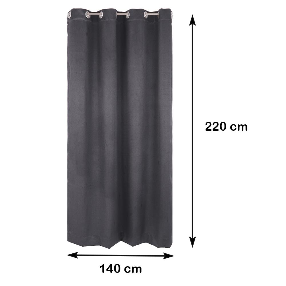 ผ้าม่าน EYELET HOME LIVING STYLE WAFFLE UV 140X220 ซม. สีเทา