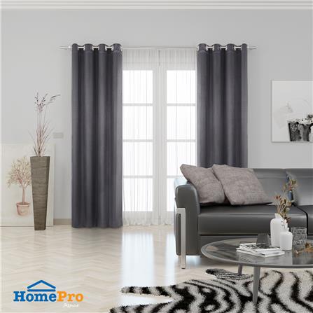 ผ้าม่าน EYELET HOME LIVING STYLE WAFFLE UV 140X220 ซม. สีเทา_6