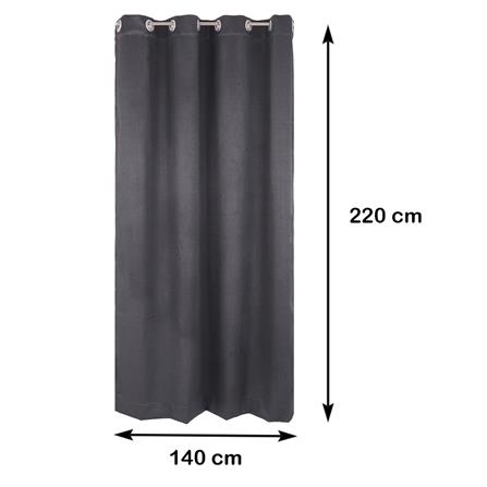 ผ้าม่าน EYELET HOME LIVING STYLE WAFFLE UV 140X220 ซม. สีเทา_8