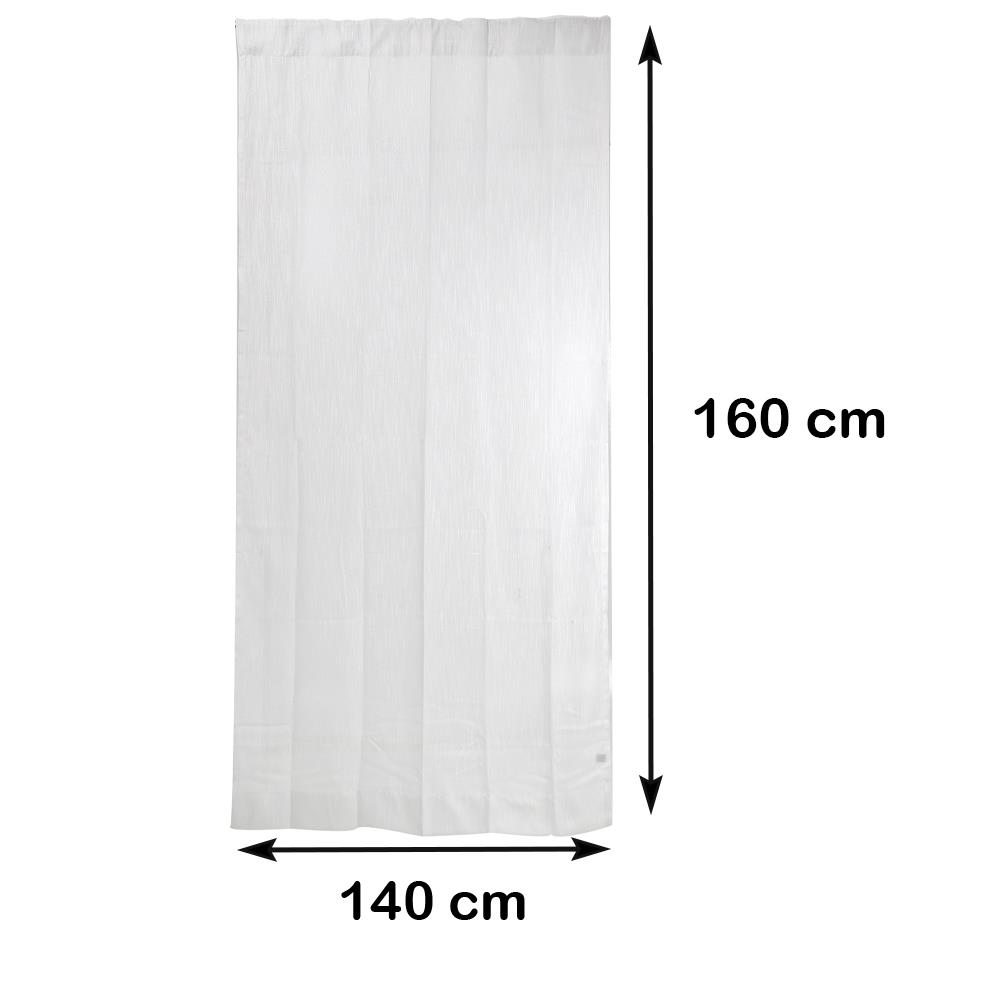 ผ้าม่านโปร่งซ่อนหู HOME LIVING STYLE CHARM 140X160 ซม. สีขาว