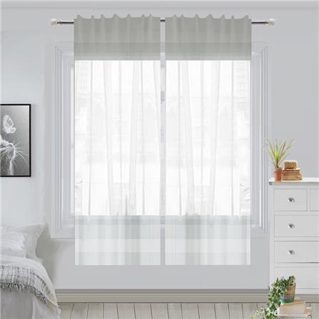 ผ้าม่านโปร่งซ่อนหู HOME LIVING STYLE CHARM 140X160 ซม. สีขาว_5