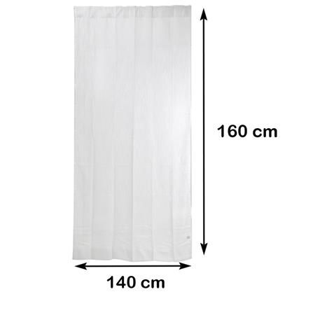 ผ้าม่านโปร่งซ่อนหู HOME LIVING STYLE CHARM 140X160 ซม. สีขาว_7