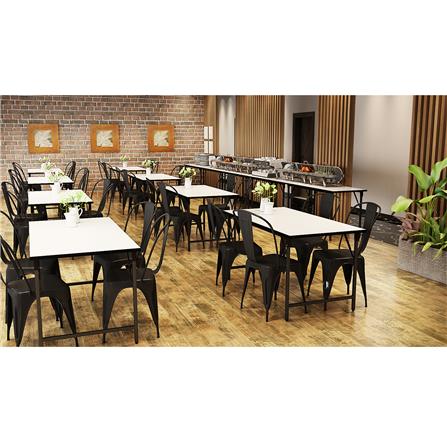 โต๊ะอเนกประสงค์เหลี่ยม SURE GTF-75180 สีขาว_4