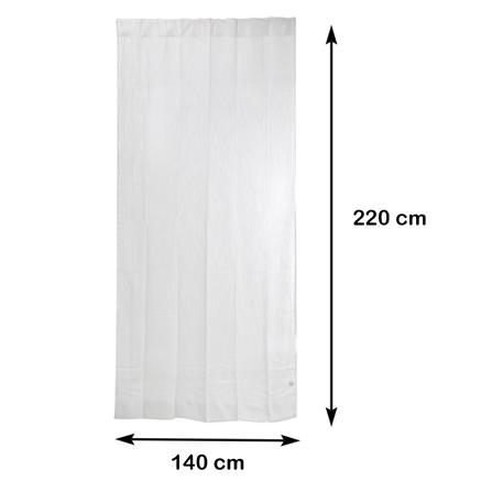 ม่านโปร่งซ่อนหู HOME LIVING STYLE CHARM 140X220 ซม. สีขาว_7