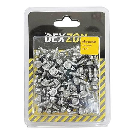 สกรูยึดแผ่นซ้อนเมทัลชีท DEXZON 10x22 มม. (แพ็ก 100 ชิ้น)_1