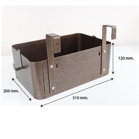 กล่องรับพัสดุและอาหาร HANABISHI LD-20 สีทองแดง_5