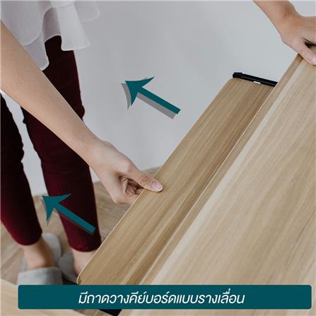 โต๊ะทำงานไม้ L SHAPE HANSEN TBL02 สีขาว_2