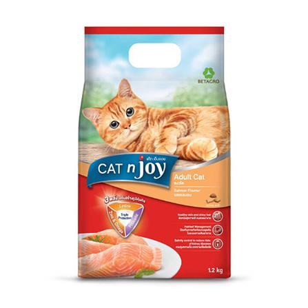 อาหารแมว CAT N JOY ADULT CAT รสแซลมอน 1.2 กก.
