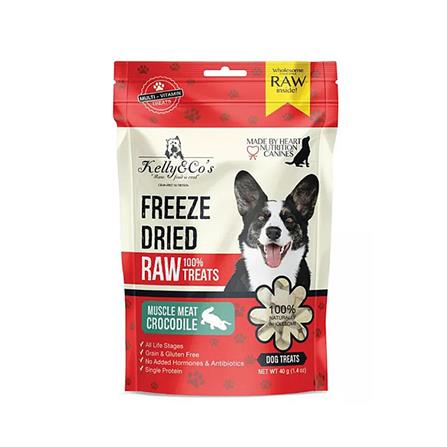 ขนมสุนัข KELLY&CO FREEZEDRIED CROCODILE 40 ก.