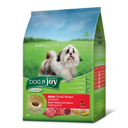 อาหารสุนัข DOG N JOY SMALL BEEF AND CHICKEN LIVER FLAVOUR 3 กก.