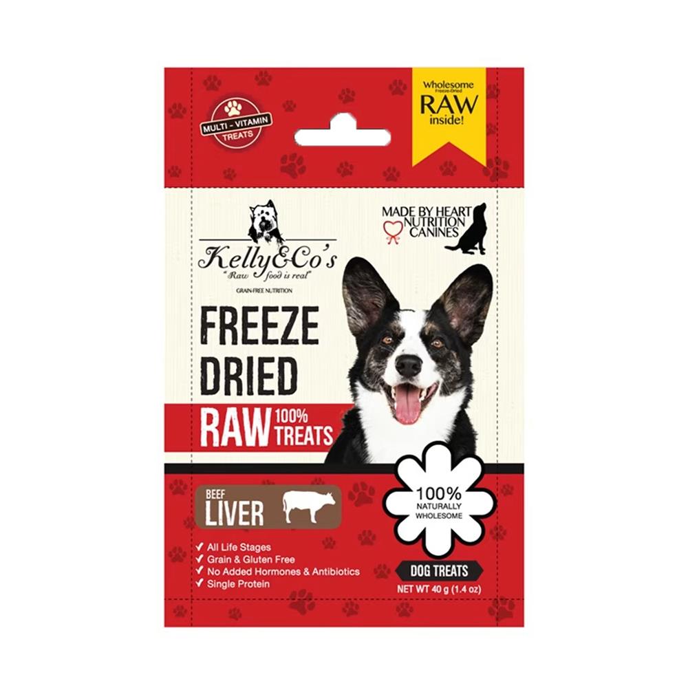ขนมสุนัข KELLY&CO FREEZEDRIED BEEF LIVER 40 ก.
