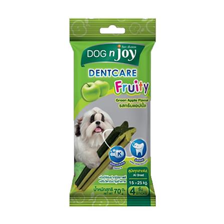 ขนมขัดฟันสุนัข DOG N JOY DENTCARE รสแอปเปิ้ล 70 ก._0
