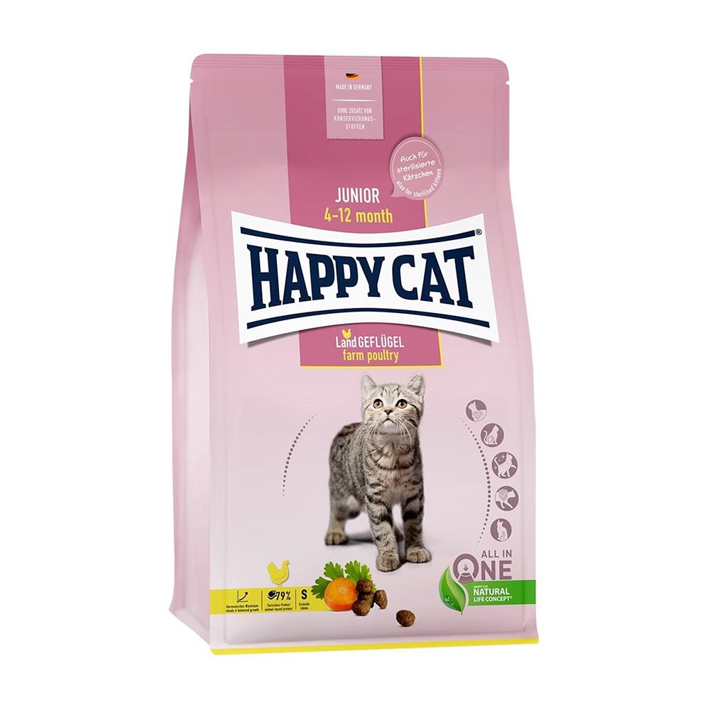 อาหารแมว HAPPY CAT GEFLUGEL JUNIOR 300 ก.
