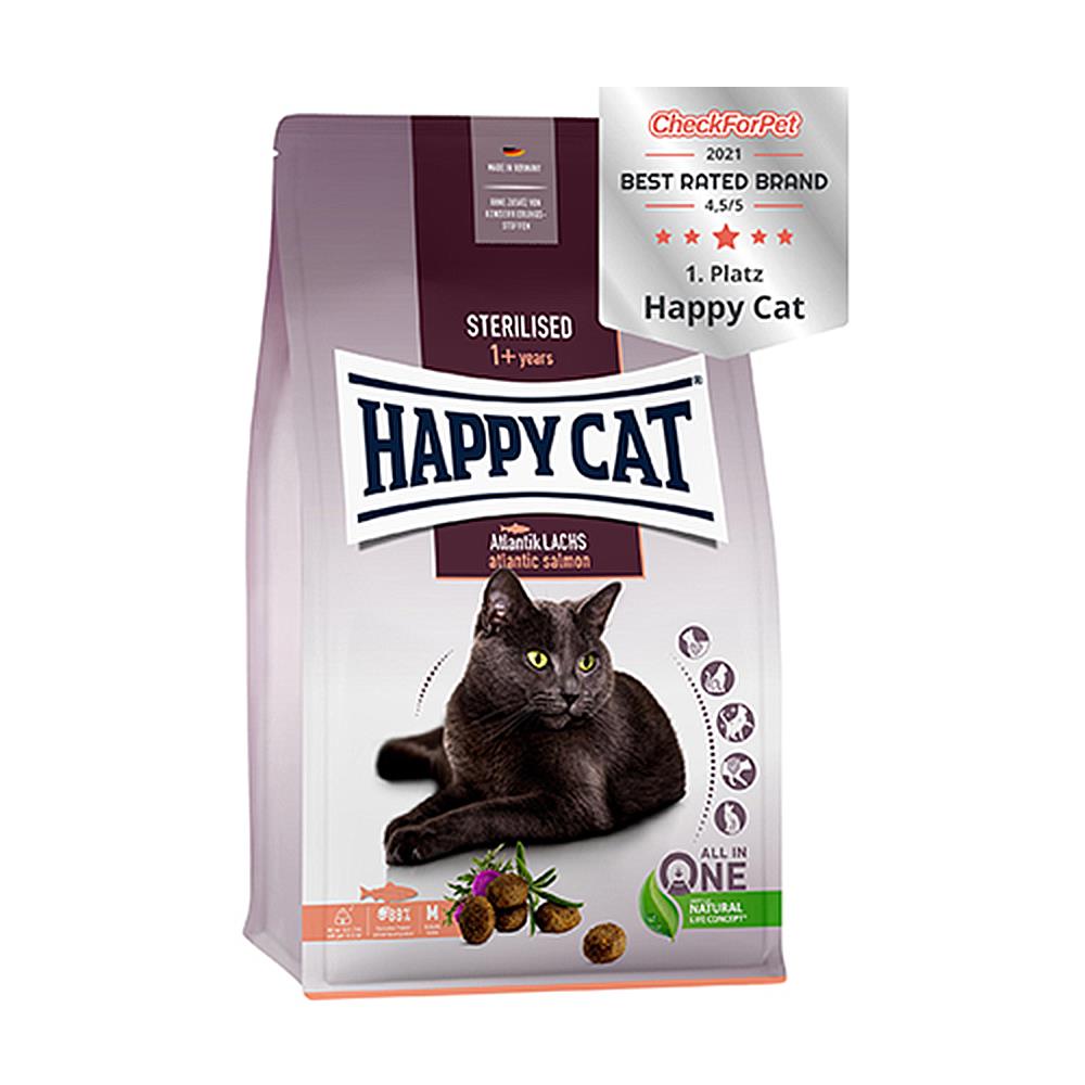 อาหารแมว HAPPY CAT STERILISED ATLANTIK-LACHS 300 ก.