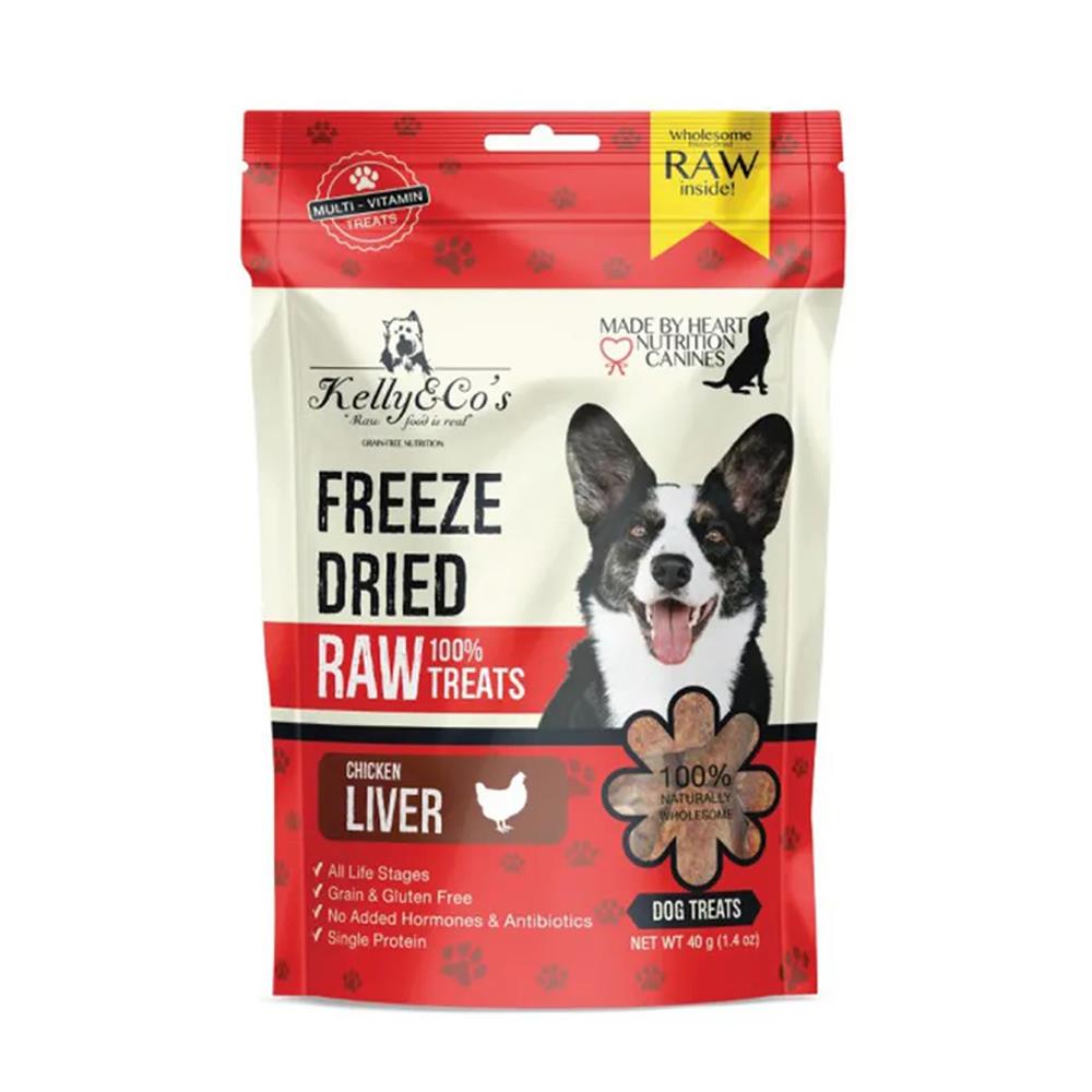ขนมสุนัข KELLY&CO FREEZEDRIED CHICKEN LIVER 40 ก.