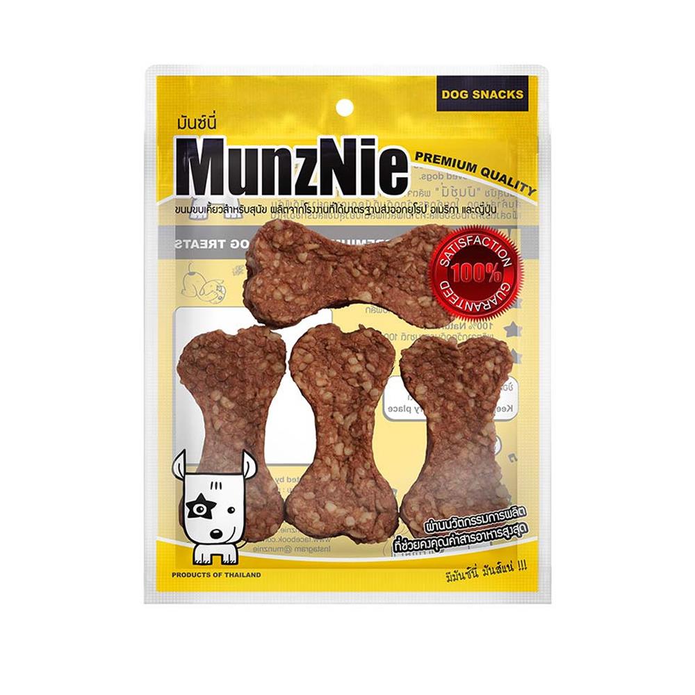 ขนมสุนัข MUNZNIE CRUNCHY SOFT BONE LIVER