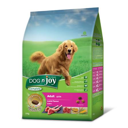อาหารสุนัข DOG N JOY ADULT LAMB FLAVOR 3 กก.