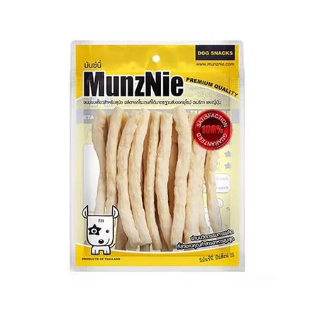 ขนมสุนัข MUNZNIE ครันชี่นิ่ม ชนิดแท่ง รสนม 5 นิ้ว 180 ก.