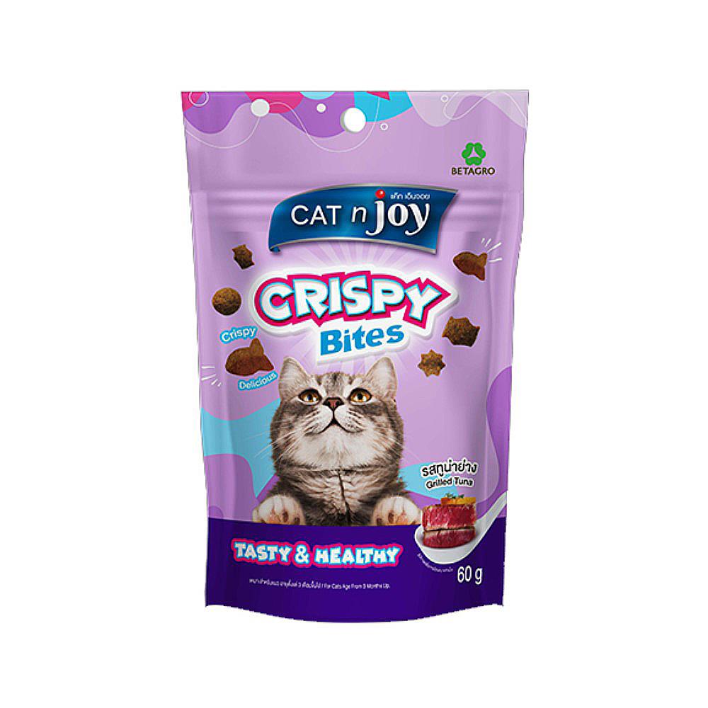 ขนมแมว CAT N JOY CRISPY BITES GRILLED TUNA 60 ก.