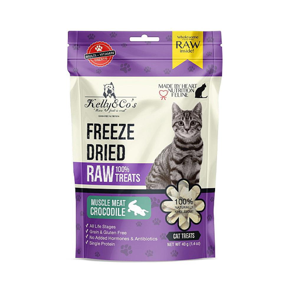ขนมแมว KELLY&CO FREEZE DRIED CROCODILE 40 ก.