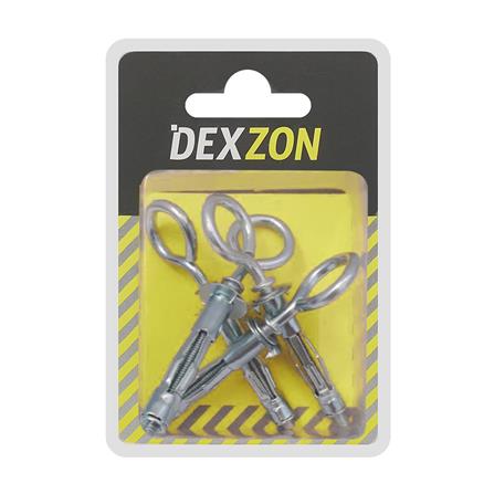 พุกยึดผนังกลวง IR แบบห่วง DEXZON 19 มม. แพ็ก 4 ชิ้น_1