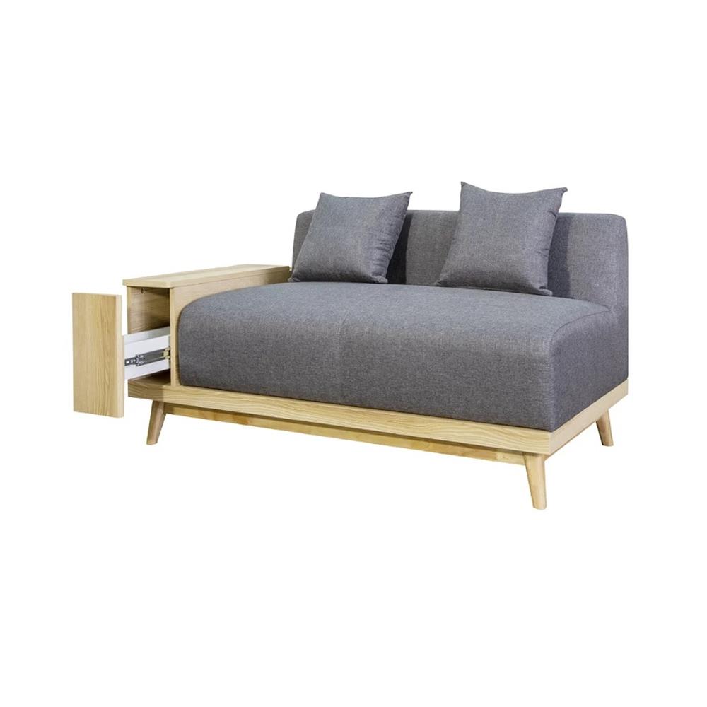 ชุดห้องนอน 6 ฟุต KONCEPT TOUCHI พร้อมโซฟาลิ้นชักซ้าย 140 ซม. สี SOLID OAK