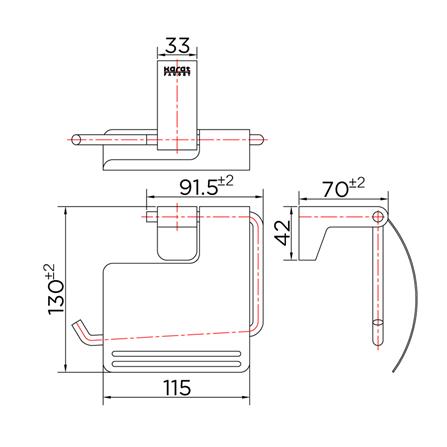 ที่ใส่กระดาษชำระ KARAT FAUCET KB-17-362-52 สีเงิน_1