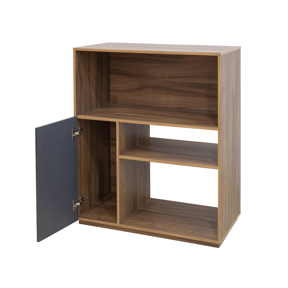 ชั้นวางของ 3 ชั้น FURDINI SAKI 90 ซม. สีวอลนัท/เทา