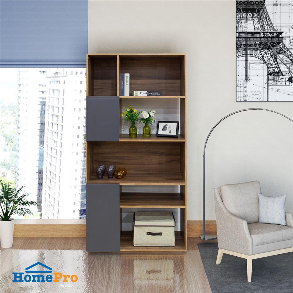 ชั้นวางของ 5 ชั้น FURDINI SAKI 90 ซม. สีวอลนัท/เทา