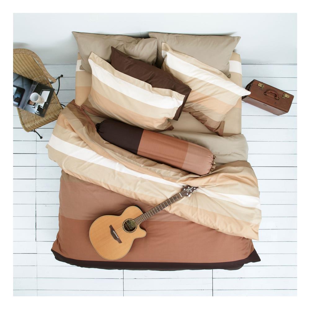 ชุดผ้าปูที่นอน 6 ฟุต 5 ชิ้น LOTUS IMPRESSION STRIPIES LI-SD02B