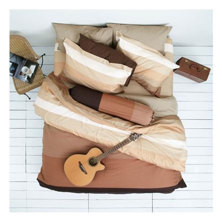 ชุดผ้าปูที่นอน 6 ฟุต 5 ชิ้น LOTUS IMPRESSION STRIPIES LI-SD02B_0